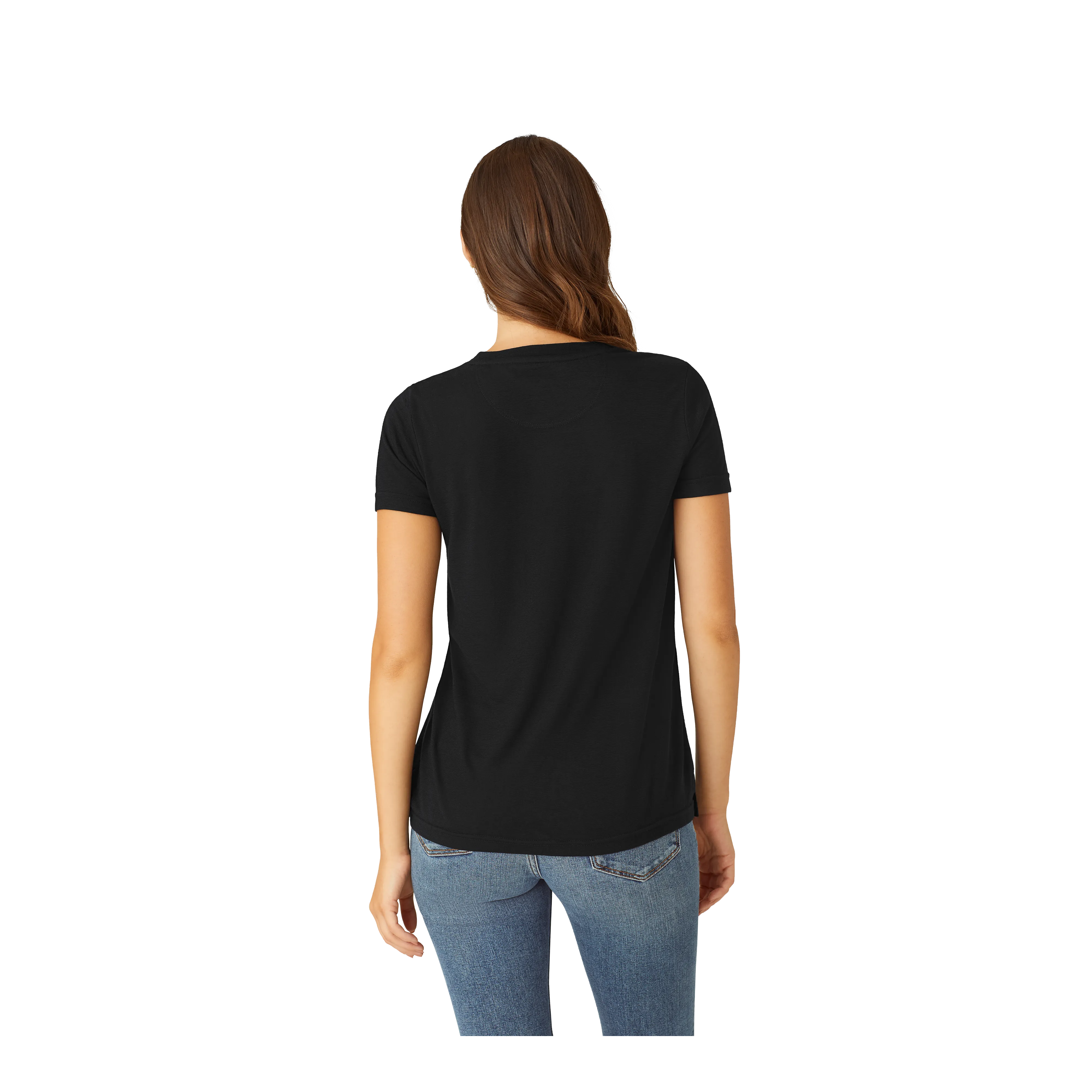 Women's Merino Wool Blend Crew Neck T-Shirt