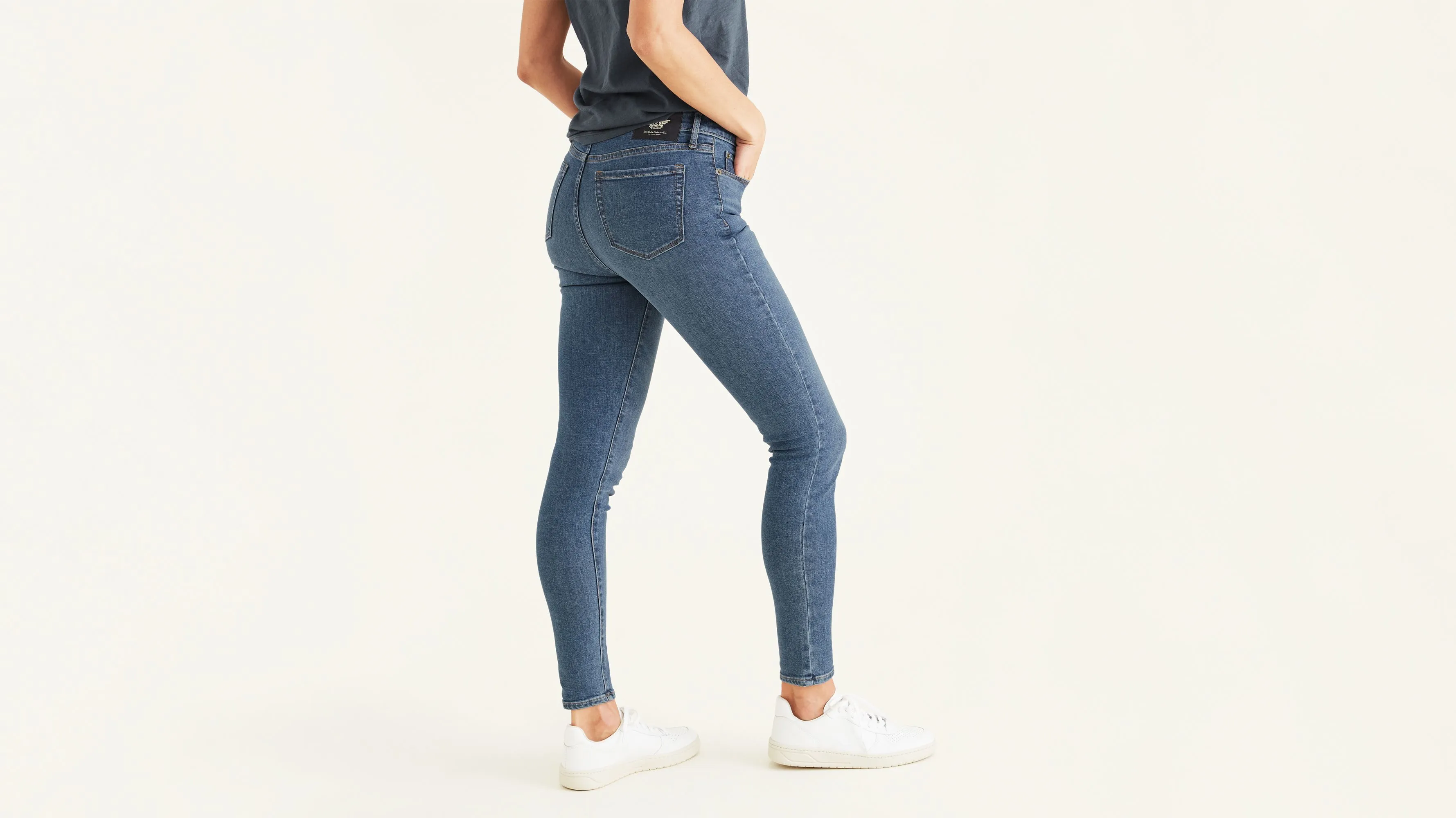 Women's Mid-Rise Skinny Jean Cut Pants