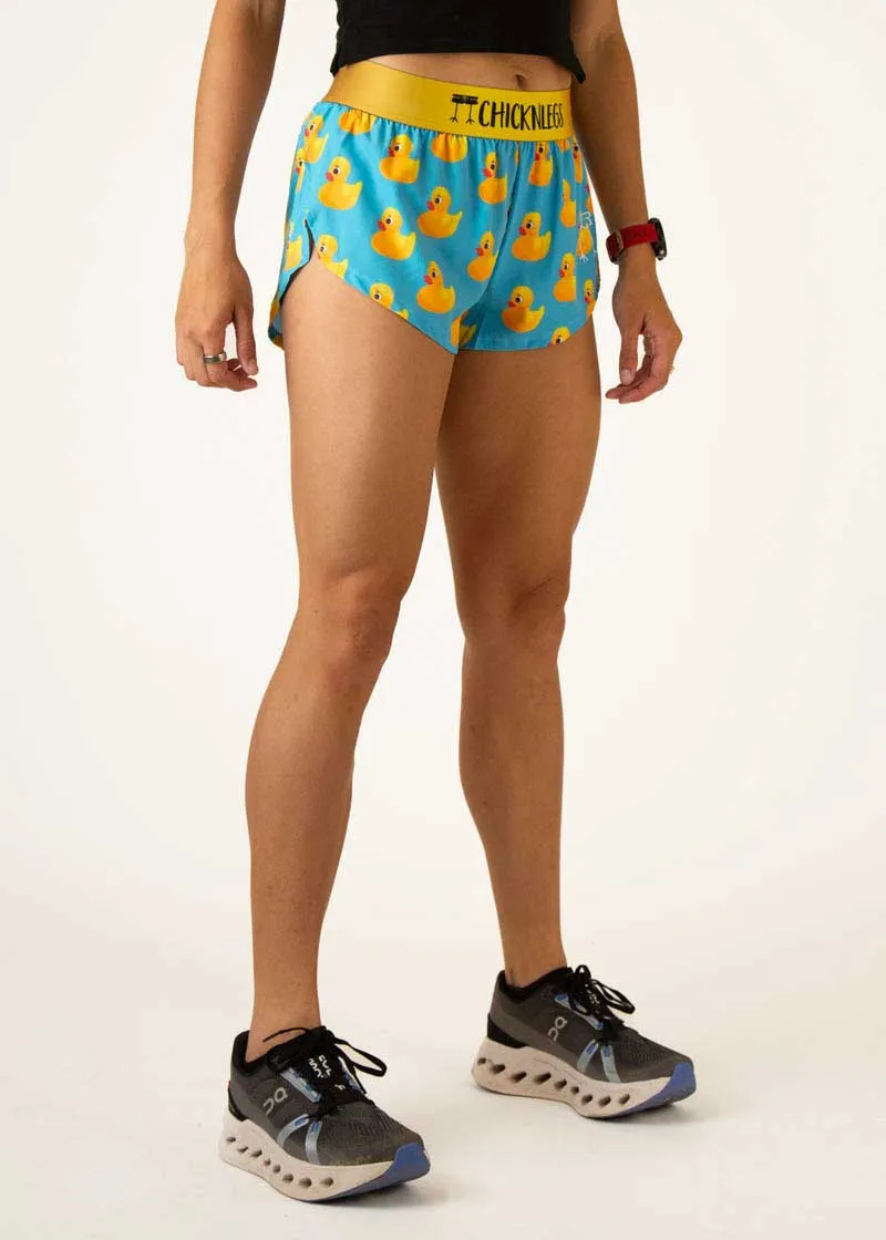 Women's Rubber Ducky 1.5" Split Shorts